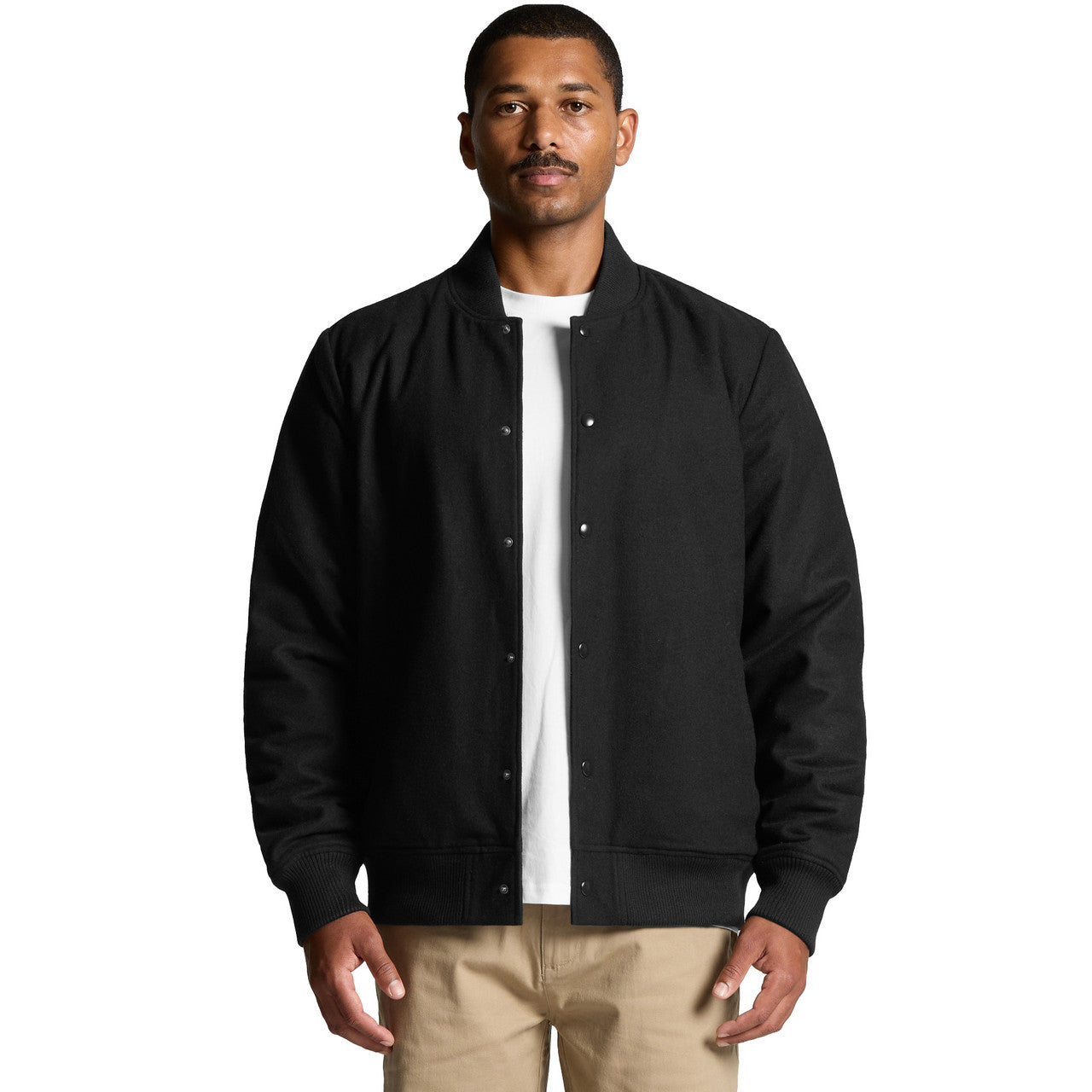 Front View of  Felt Bomber Jacket | 5512  grouped