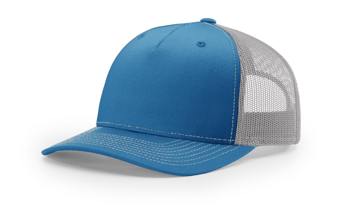 Cobalt Blue/Grey Five Panel Trucker