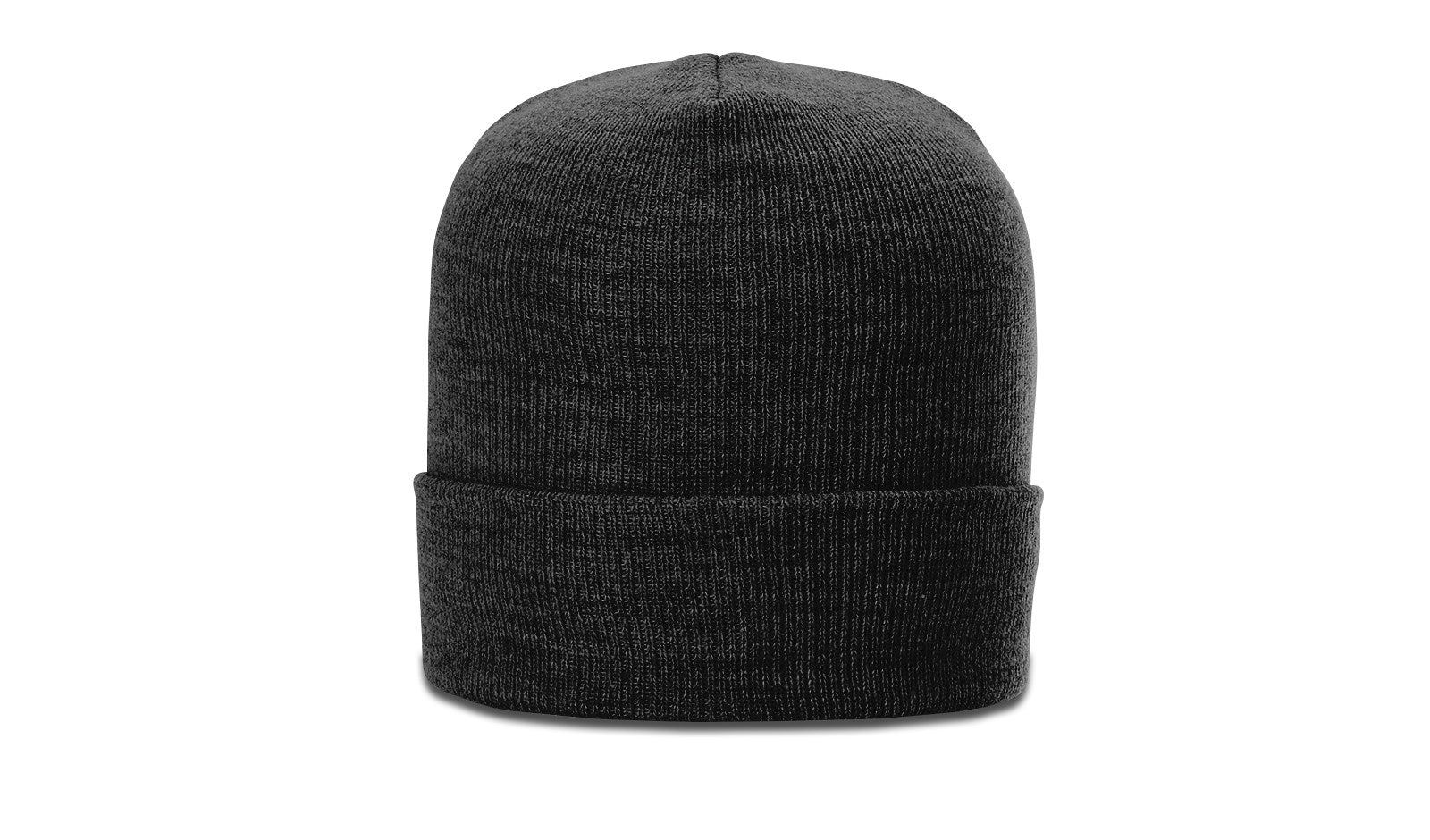 Heather Black Heathered Beanie with Cuff
