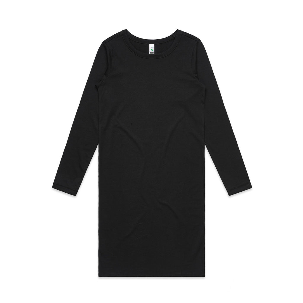 BLACK Wo's Mika Organic L/S Dress | 4033