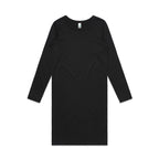 BLACK Wo's Mika Organic L/S Dress | 4033