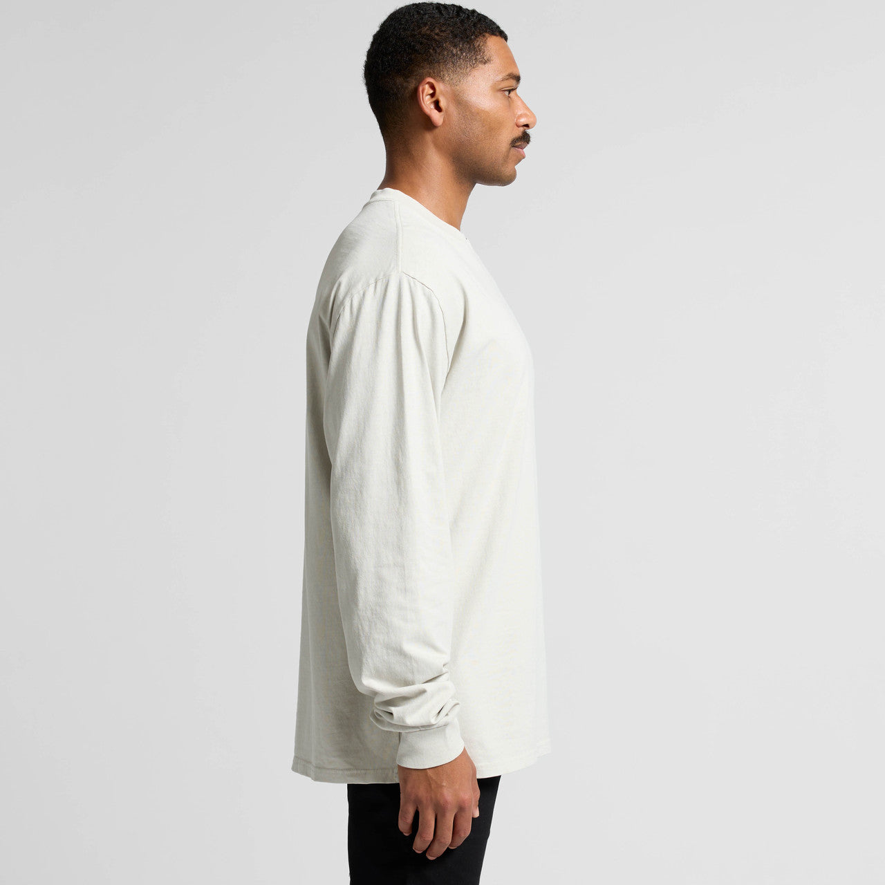 Left View of  Heavy Faded L/S Tee | 5083  grouped