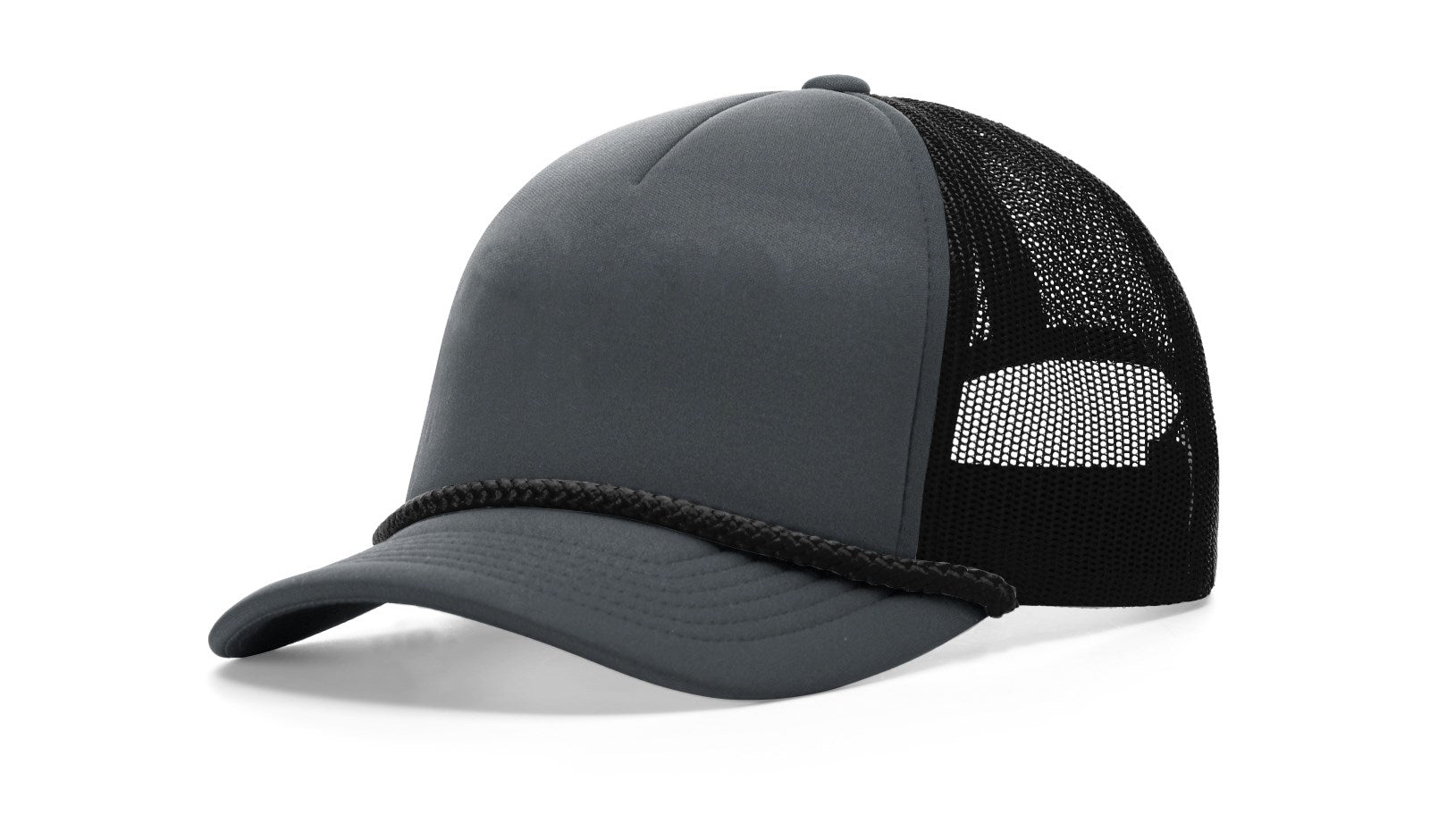 Charcoal/Black-Black Low Pro Foamie Trucker