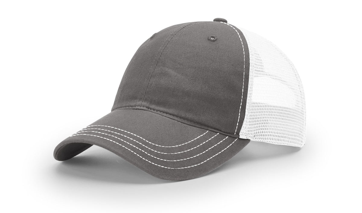 Charcoal/White Garment Washed Trucker