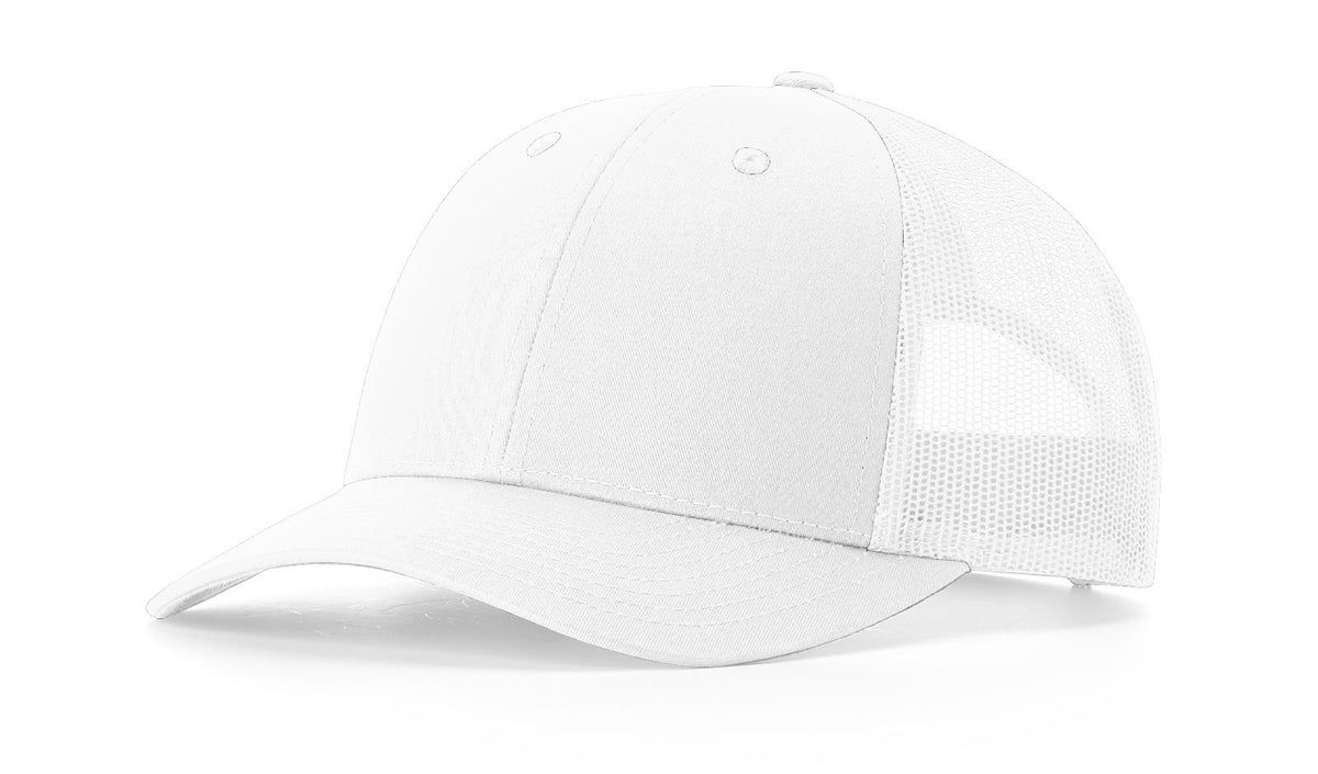 White Low Pro Trucker