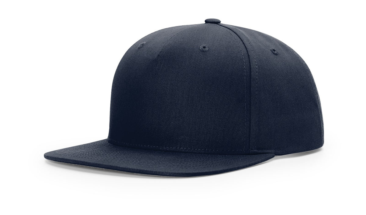 Navy Pinch Front Structured Snapback