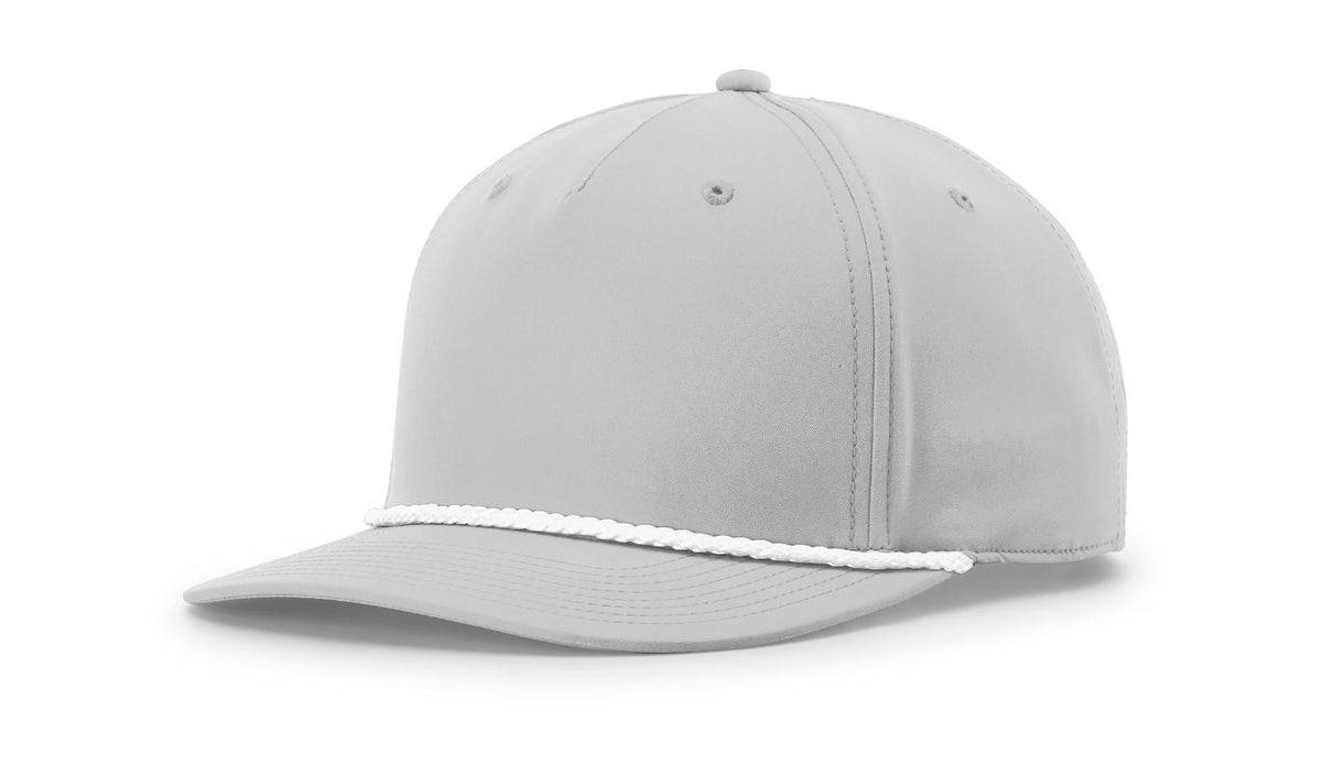 Light Grey-White 5 Panel Classic Rope Cap