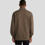 Rear View of  Stencil Half Zip Crew | 5125  grouped