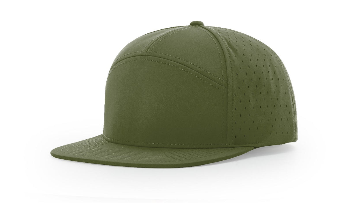 Moss Green Cannon 7 Panel Performance Cap
