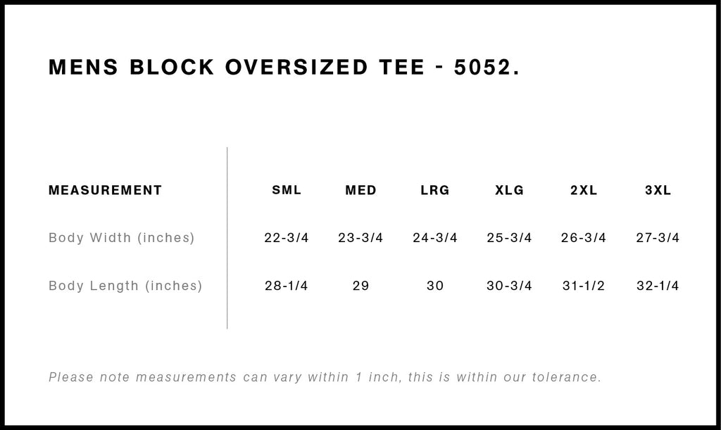 Block Oversized Tee | 5052  grouped