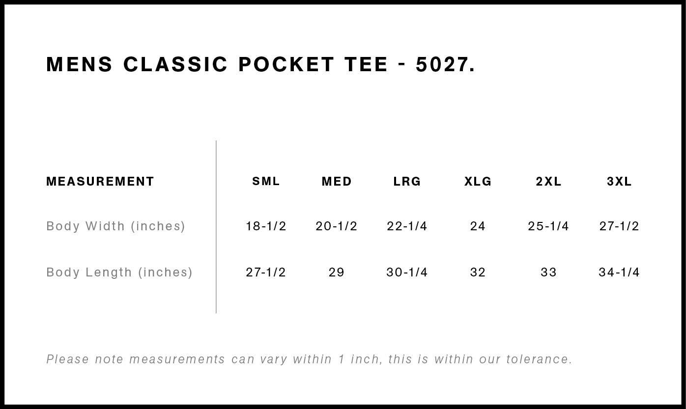 Classic Pocket Tee | 5027  grouped