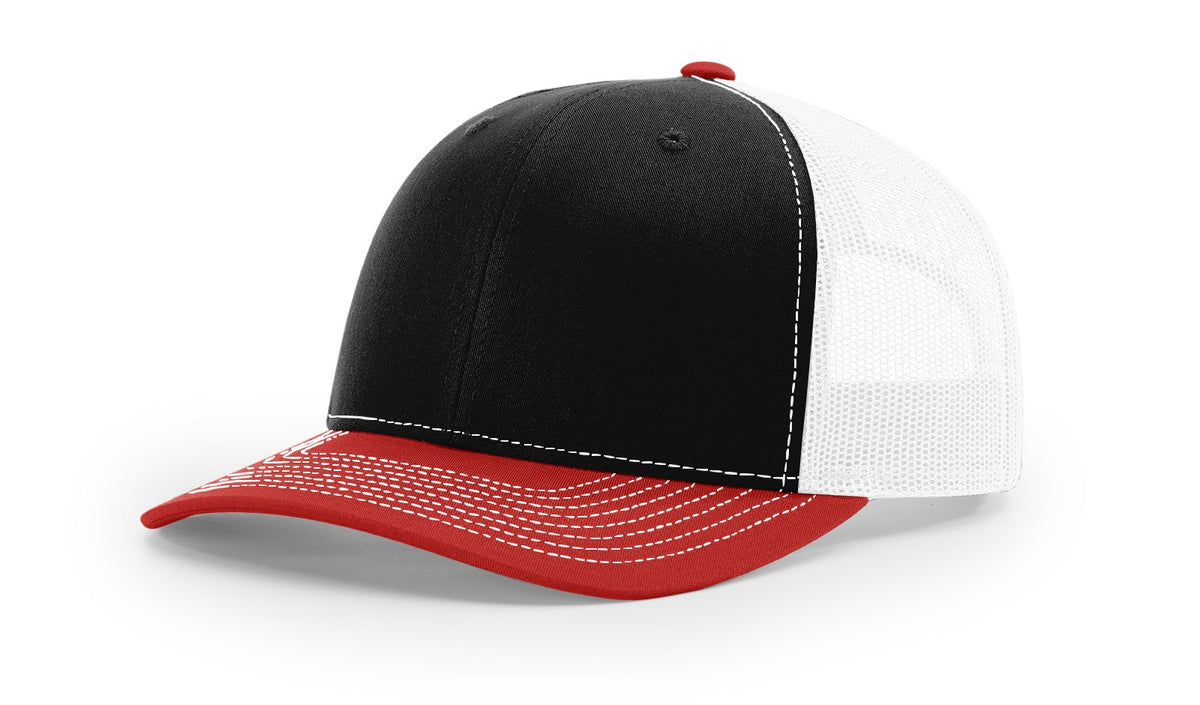 Black/White/Red Trucker