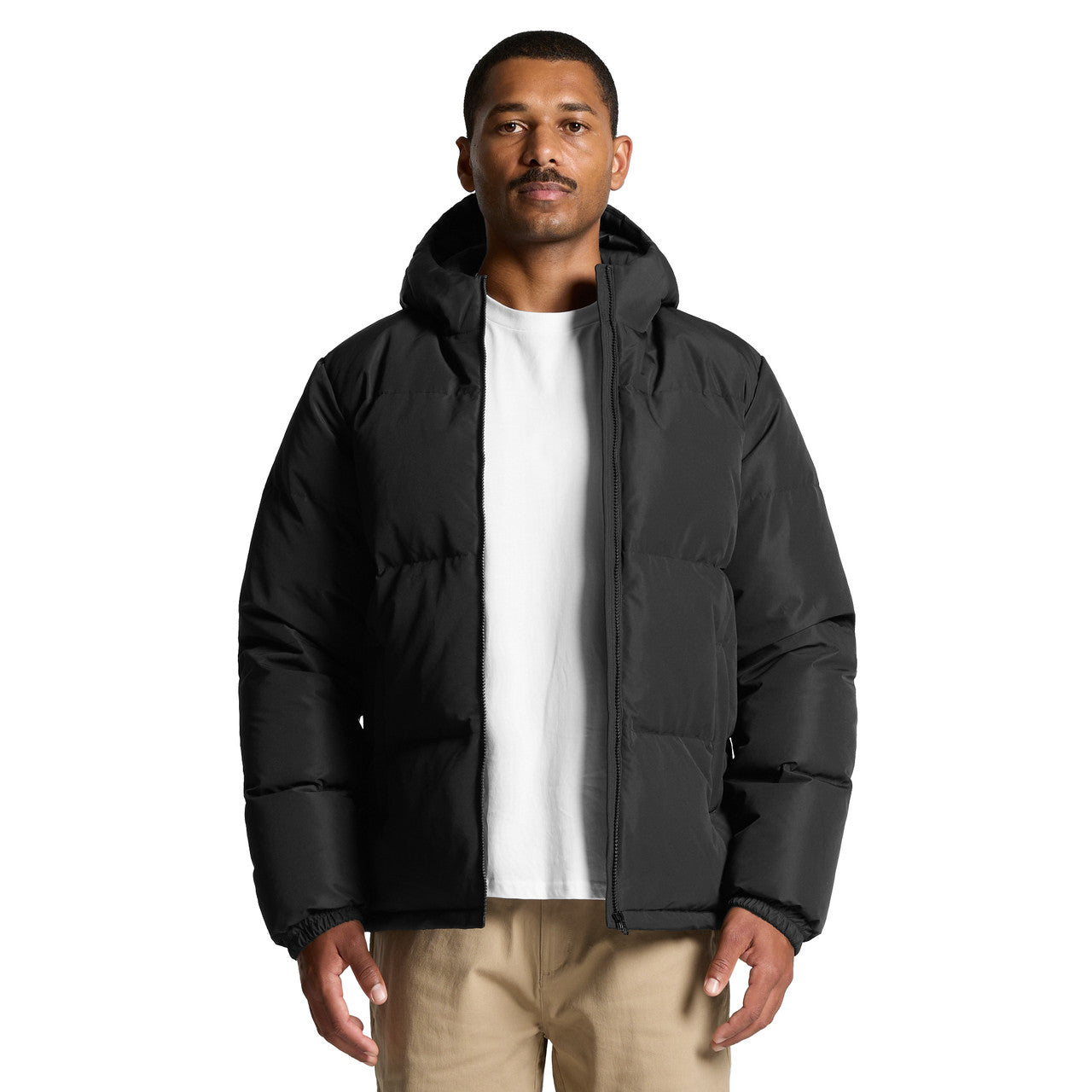 Front View of  Hooded Puffer Jacket | 5590  grouped
