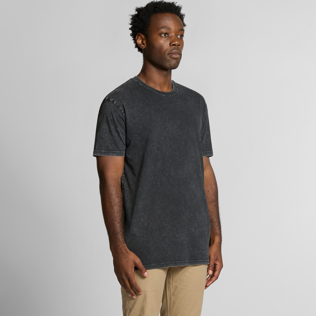 Right View of  Staple Stone Wash Tee | 5040  grouped
