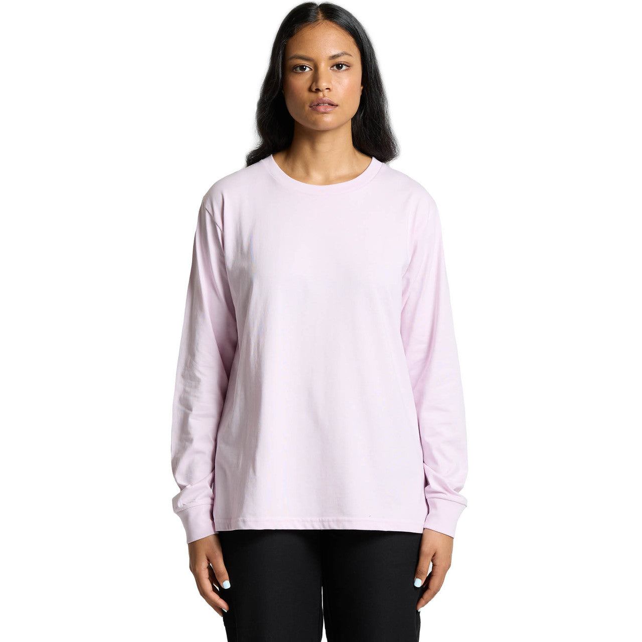 Front View of  Wo's Classic L/S Tee | 4073  grouped