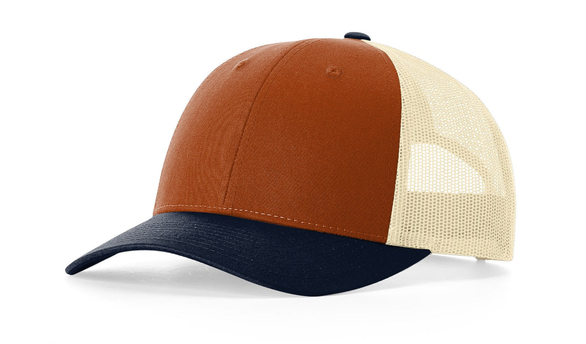 Dark Orange/Birch/Patriot Blue Low Pro Trucker