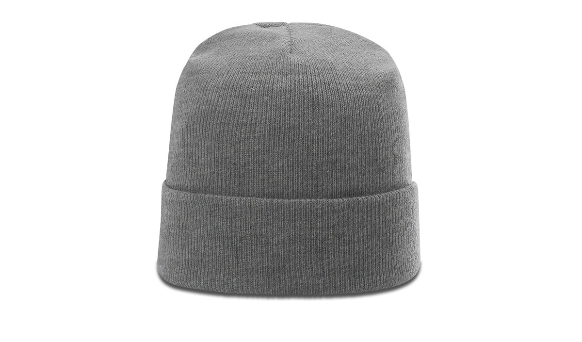 Heather Grey Solid Beanie with Cuff