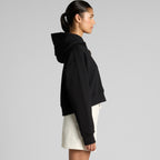 Left View of  Wo's Relax Crop Hood | 4168  grouped