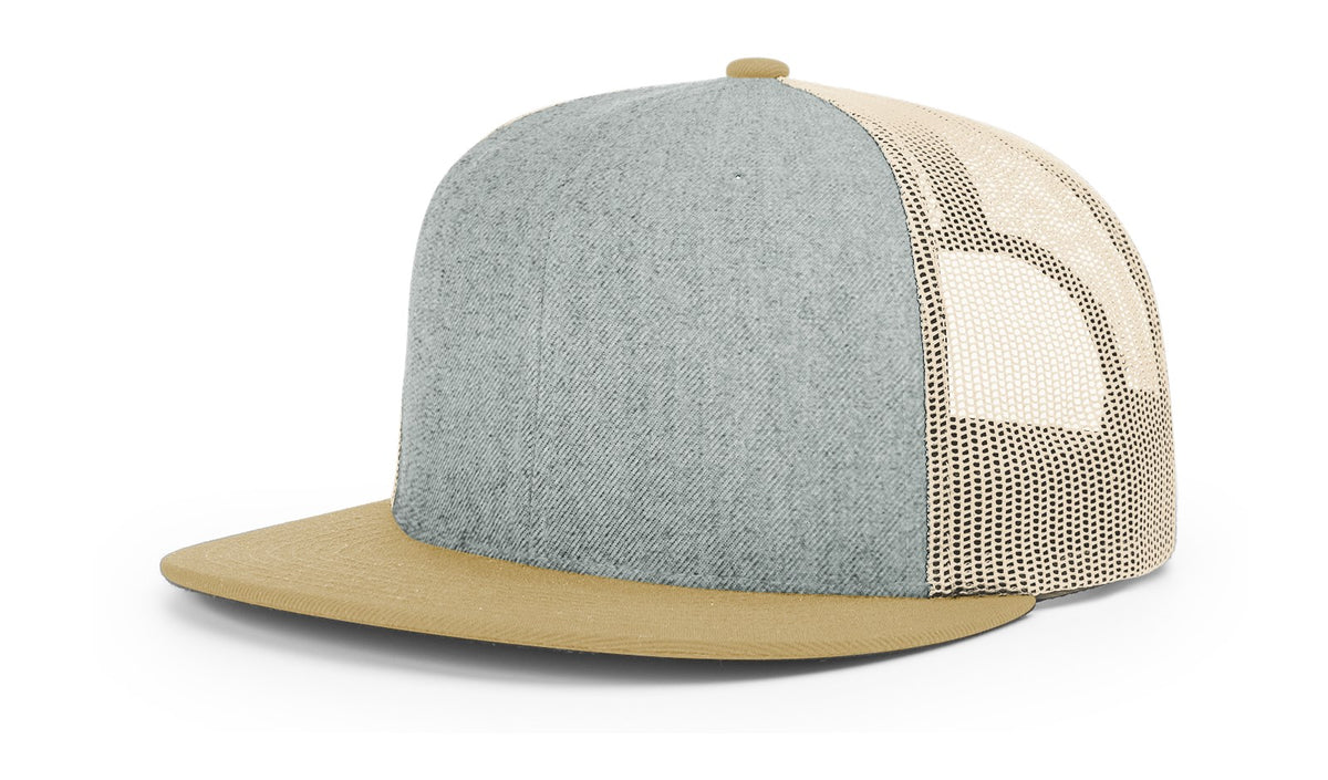 Heather Grey/Birch/Biscuit ACRYLIC-WOOL BLEND TRUCKER