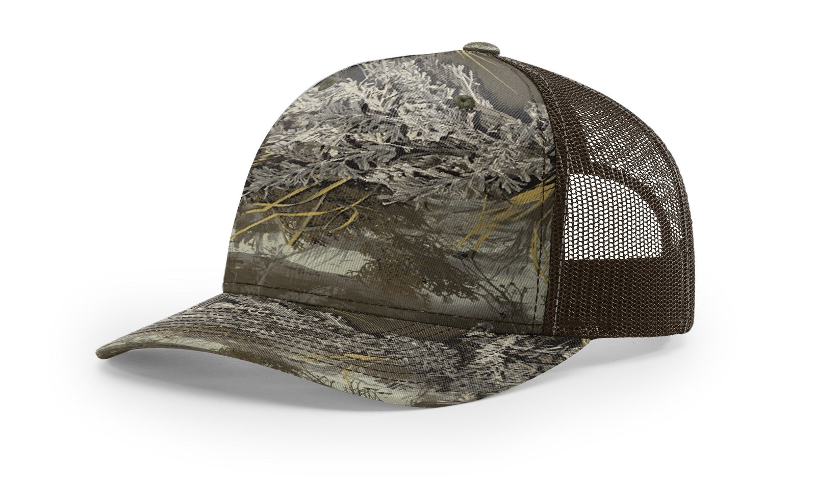 Realtree Max-1 XT/Brown Printed Five Panel Trucker