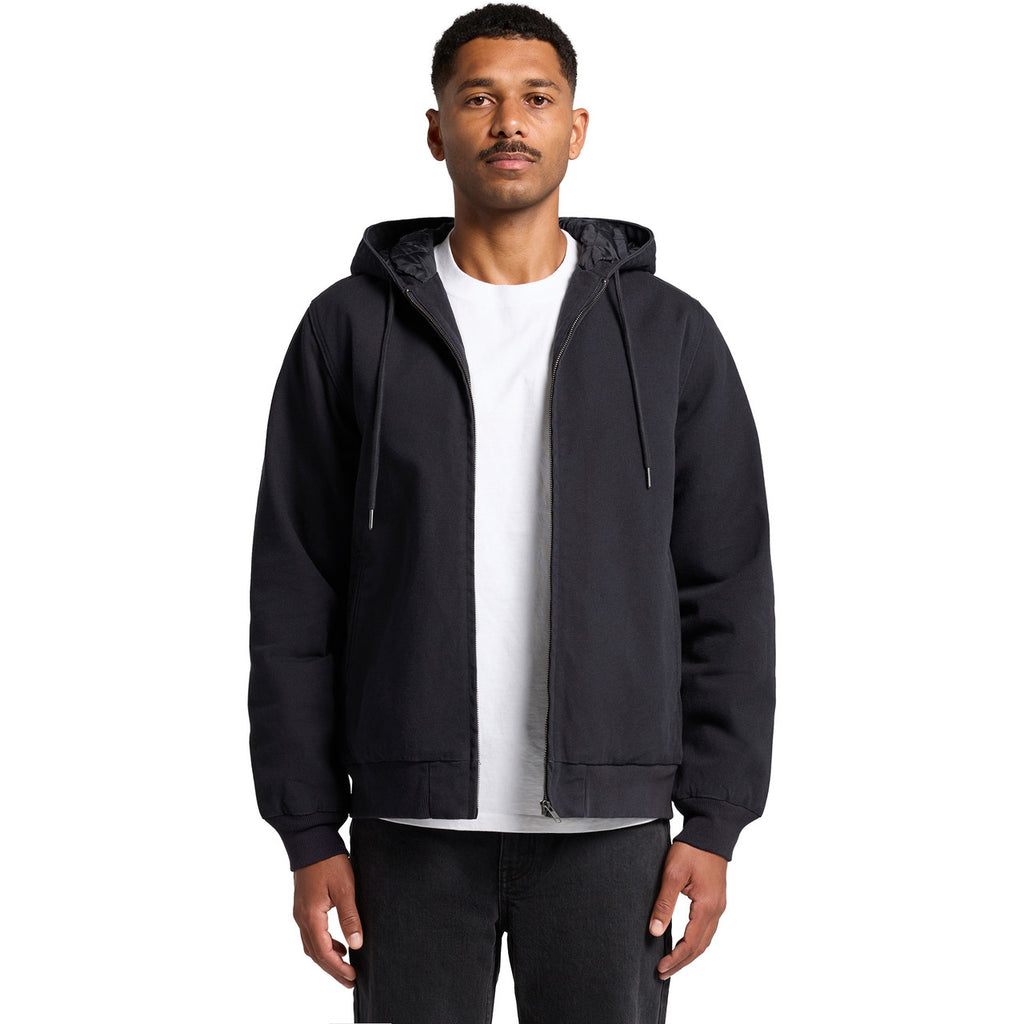Front View of  Canvas Bomber Hood Jacket | 5532  grouped