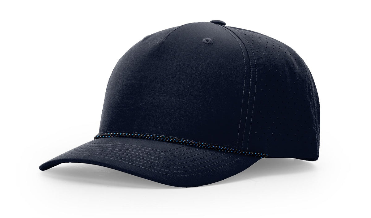 Navy/Midnight Navy-Grey-Blue Laser Perf Performance Rope Cap