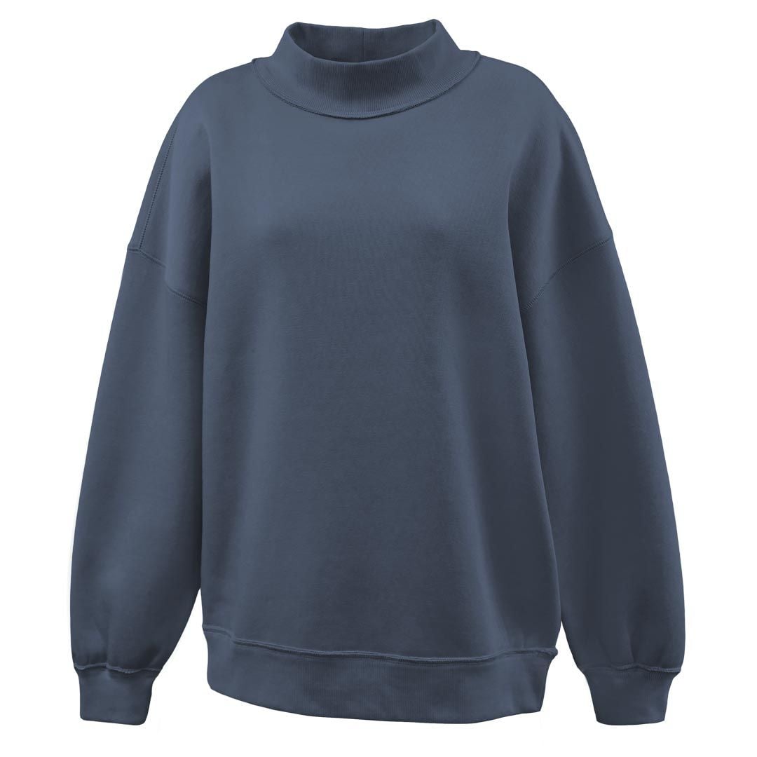 Navy Juliet Mockneck