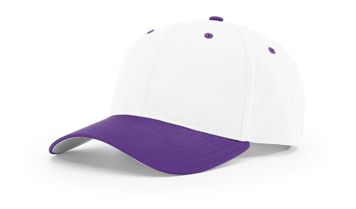 White/Purple Pro Twill Snapback