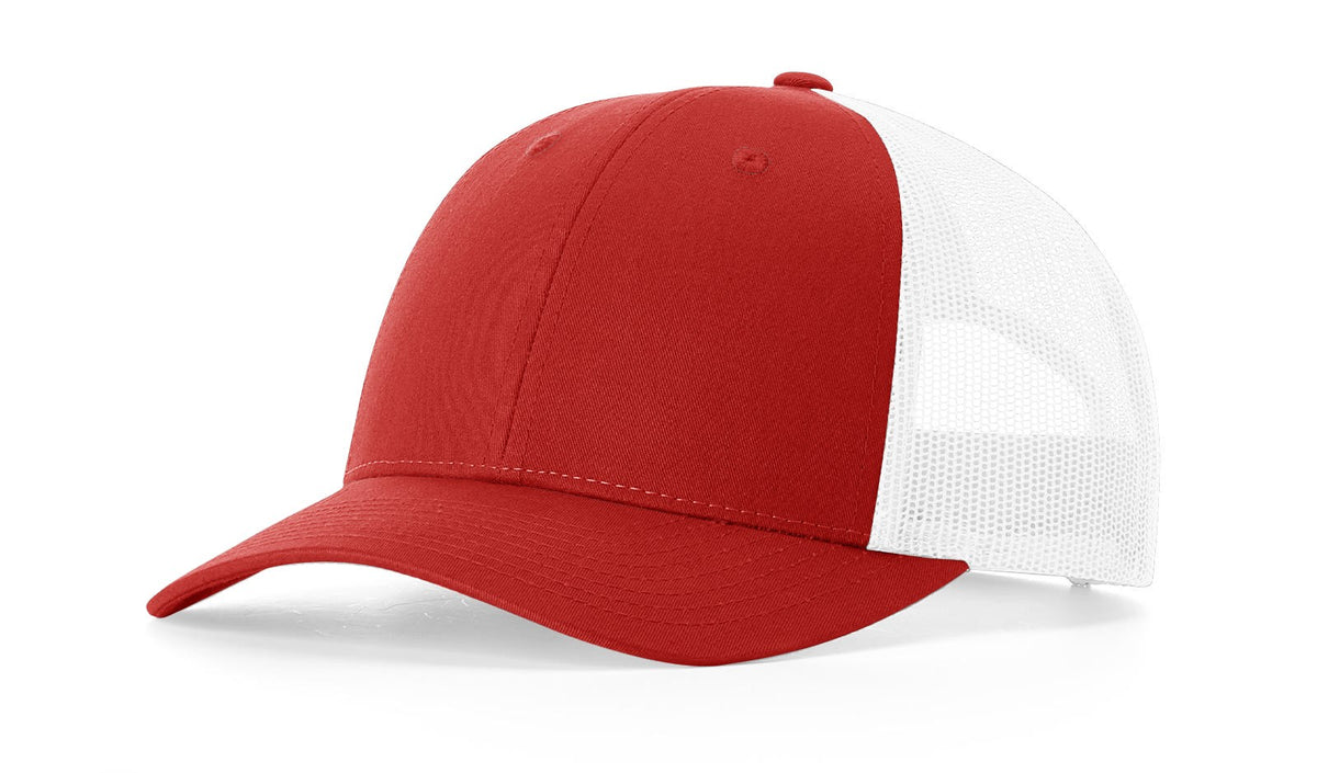 Red/White Low Pro Trucker