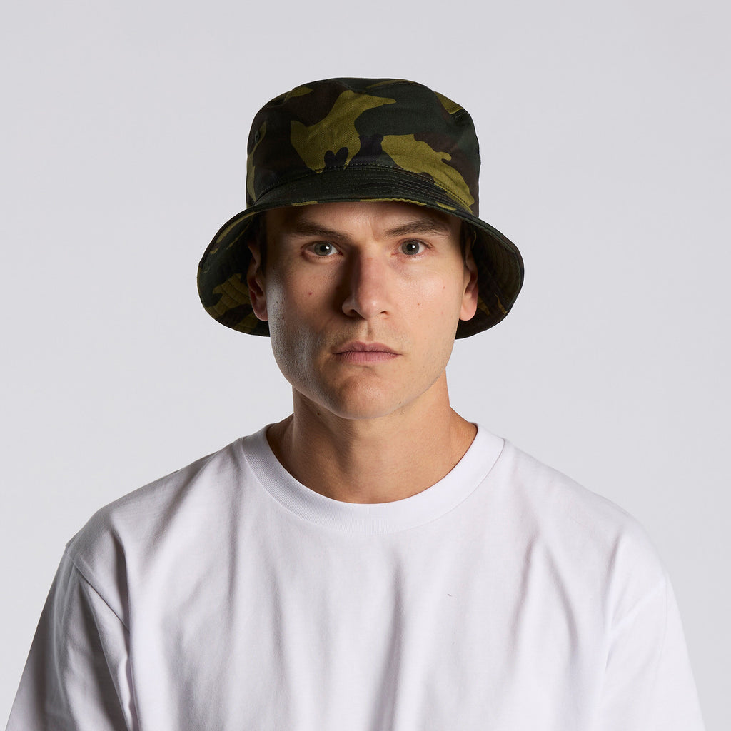 Right View of  Camo Bucket Hat | 1117C  grouped