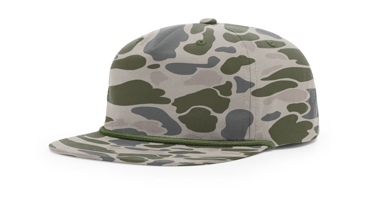 Marsh Duck Camo w/ Olive Rope Printed Umpqua Gramps Cap