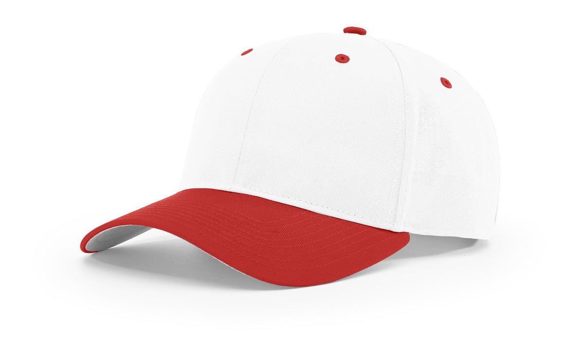 White/Red Pro Twill Snapback