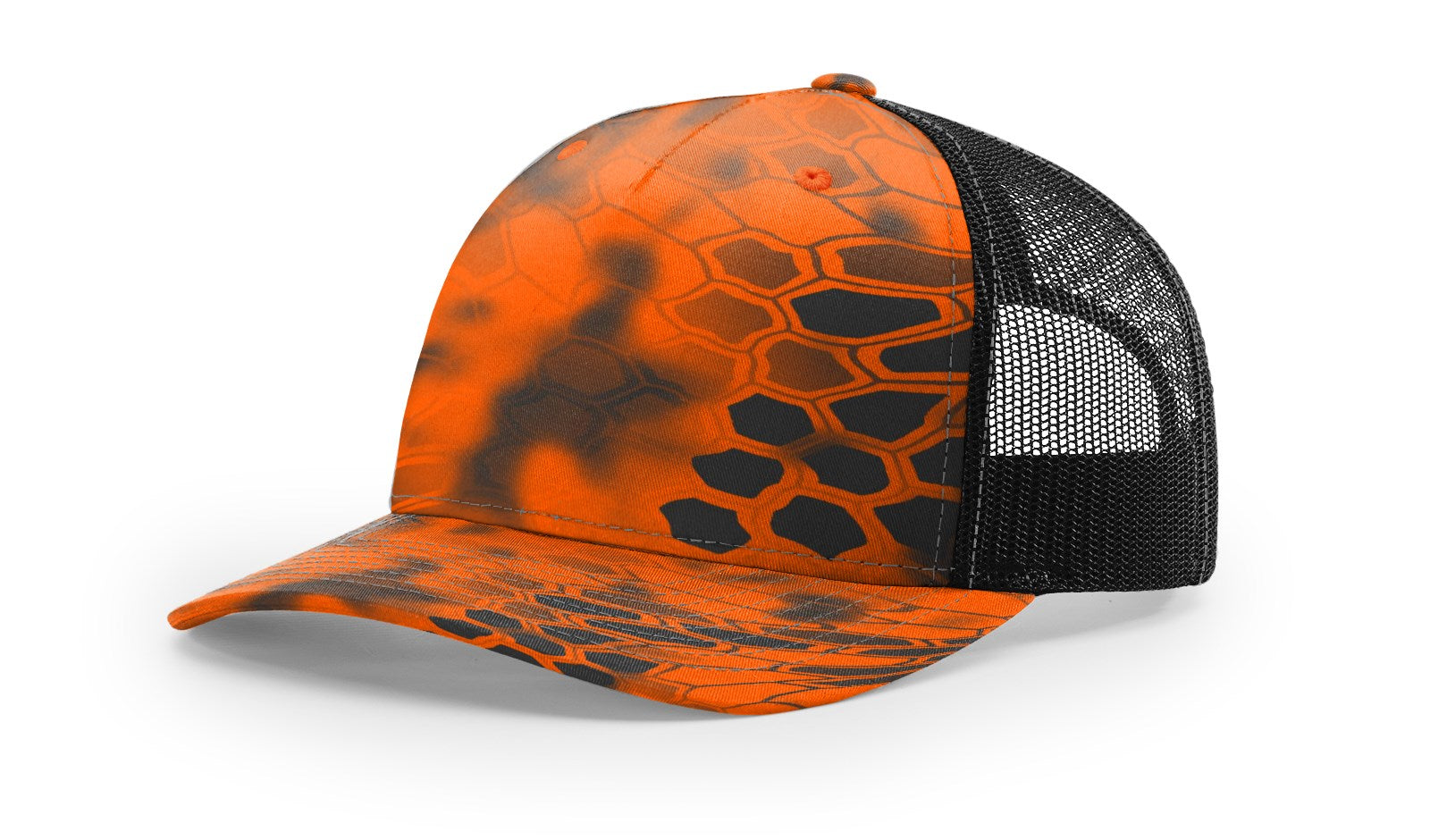 Kryptek Inferno/Black Printed Five Panel Trucker
