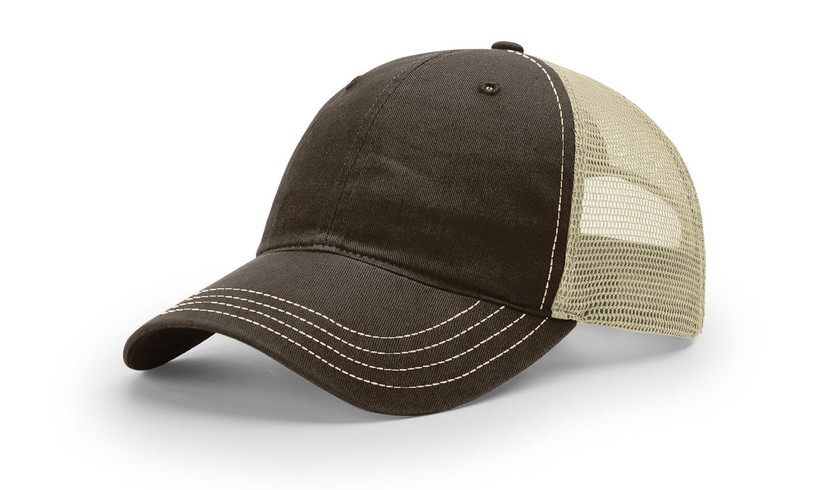 Brown/Khaki Garment Washed Trucker
