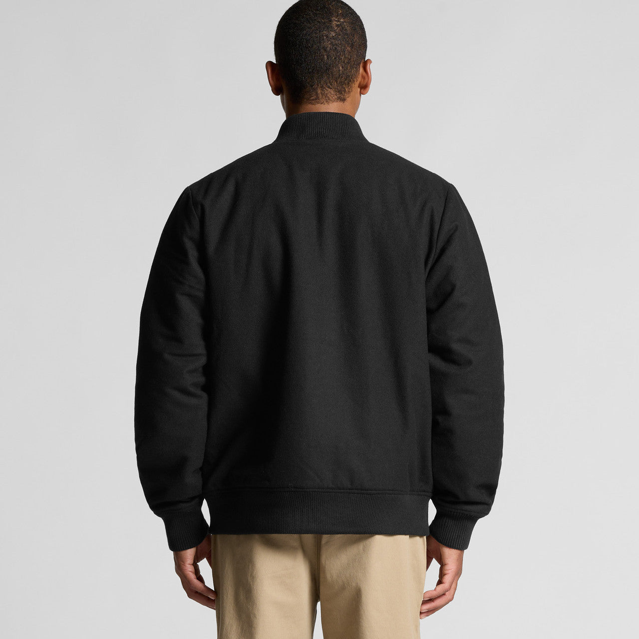 Rear View of  Felt Bomber Jacket | 5512  grouped