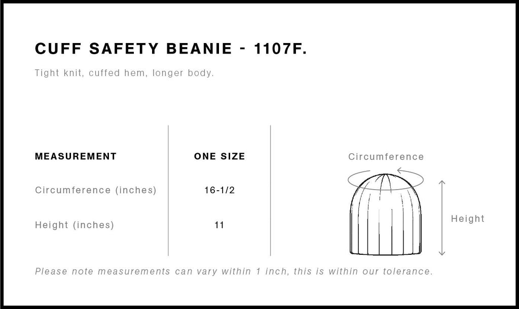 Cuff Safety Beanie | 1107F  grouped