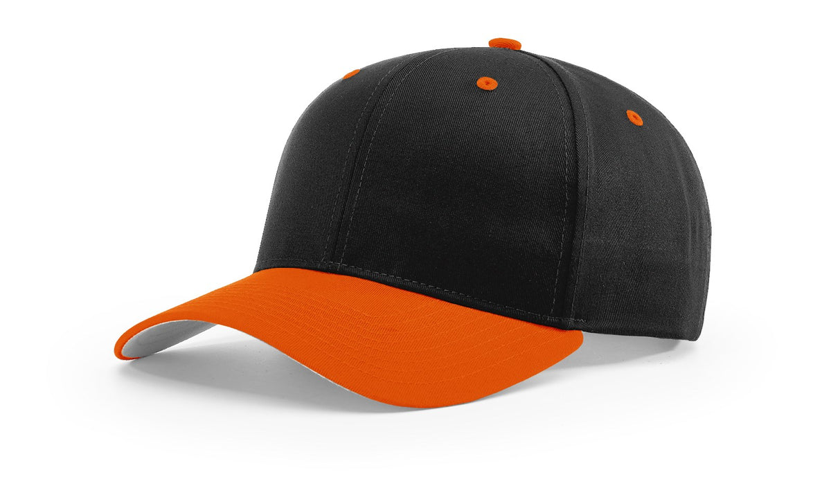 Black/Orange Pro Twill Snapback