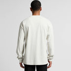 Rear View of  Heavy Faded L/S Tee | 5083  grouped