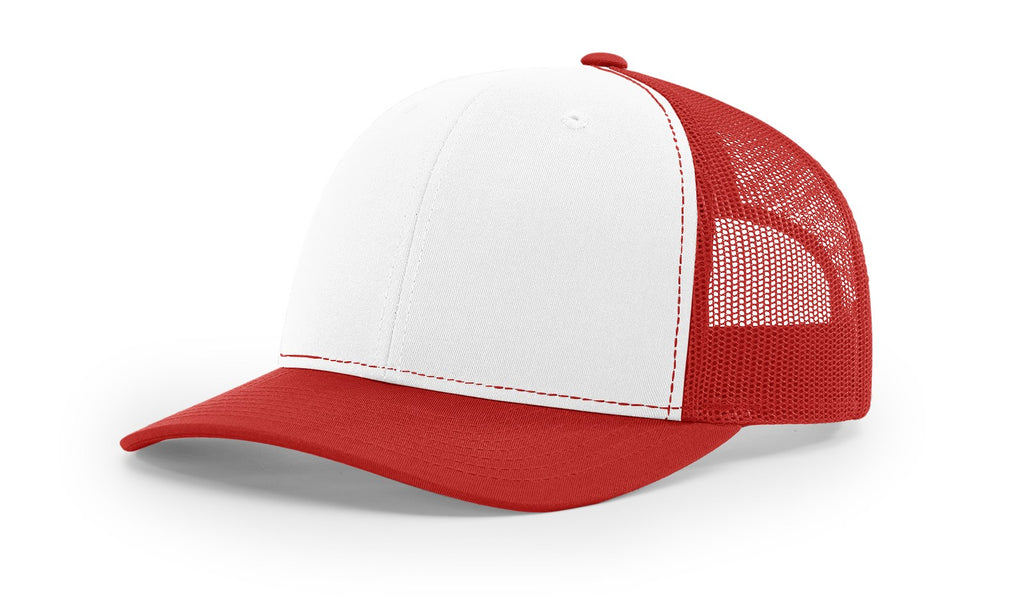 White/Red Trucker