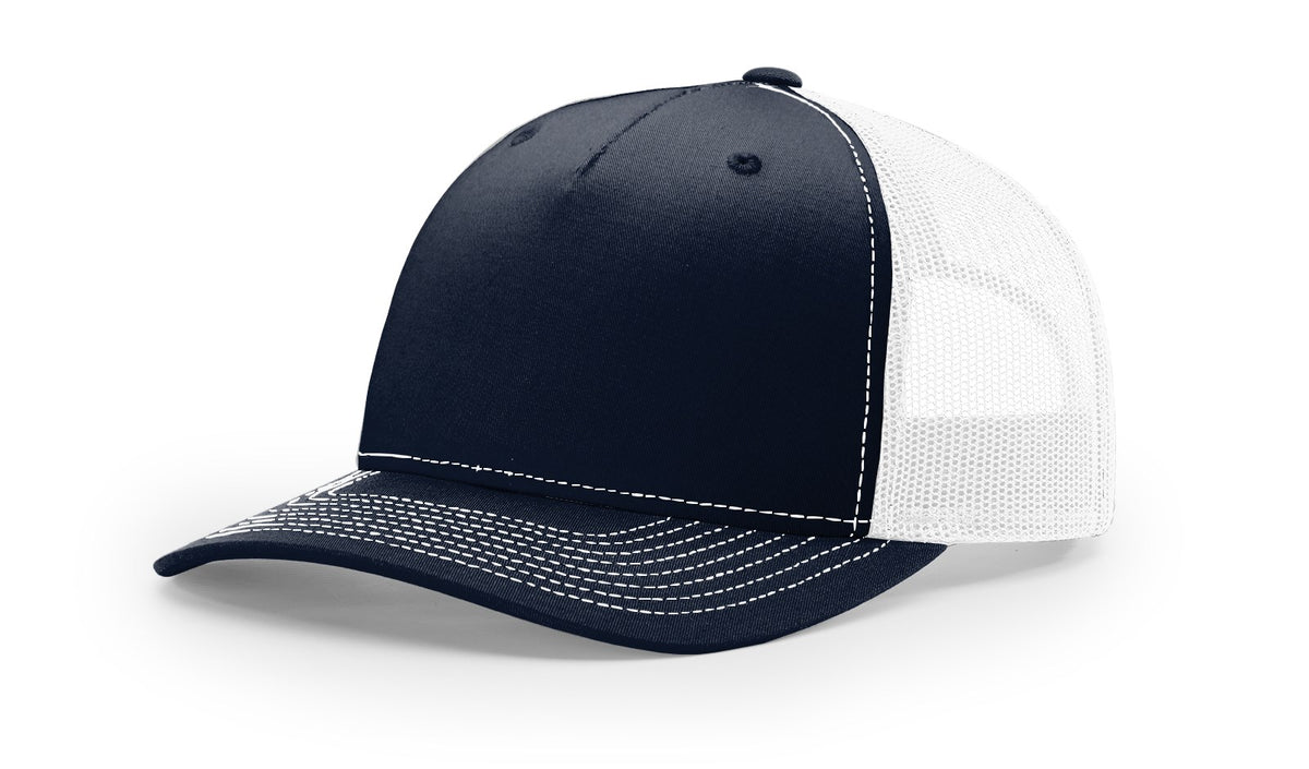 Navy/White Five Panel Trucker