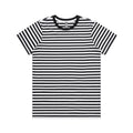 BLACK/WHITE Wo's Maple Stripe Tee | 4037