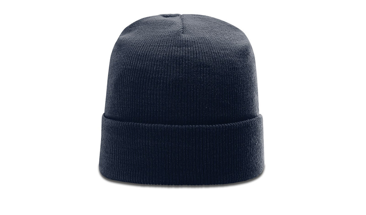 Navy Solid Beanie with Cuff