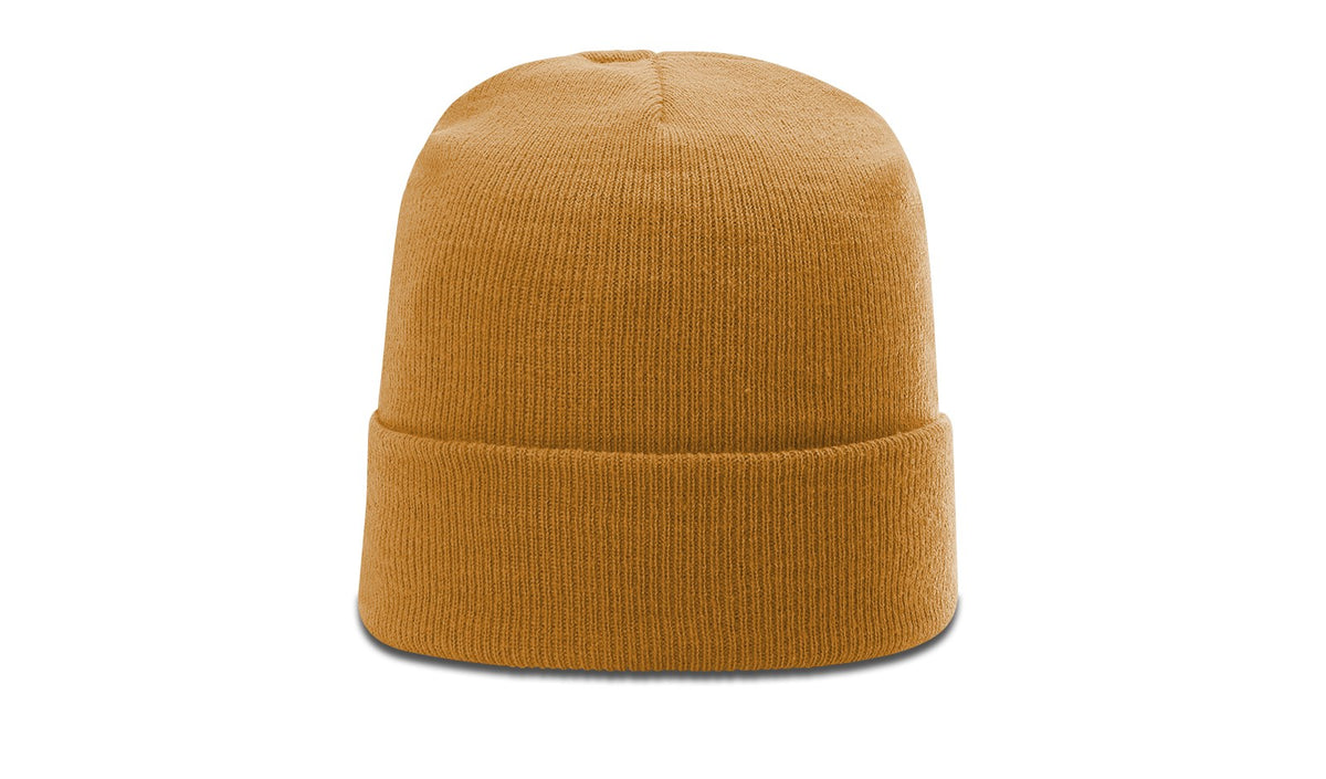 Camel Solid Beanie with Cuff