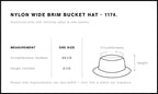 Nylon Wide Brim Bucket Hat | 1174  grouped