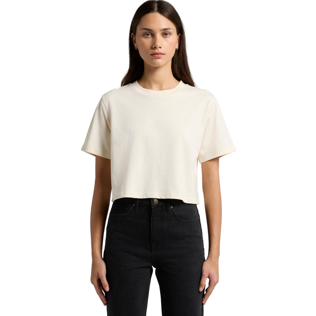 Front View of  Wo's Classic Crop Tee | 4072  grouped