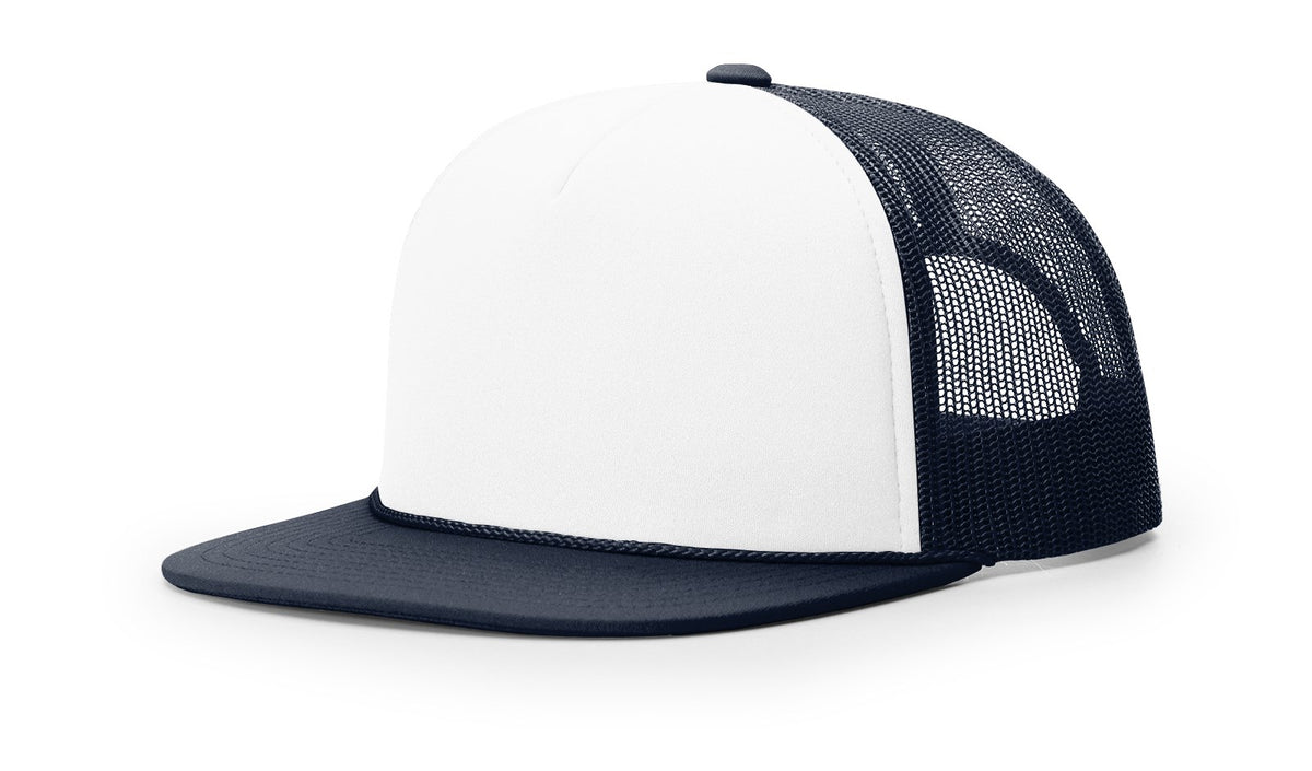 White/Navy Foamie Trucker
