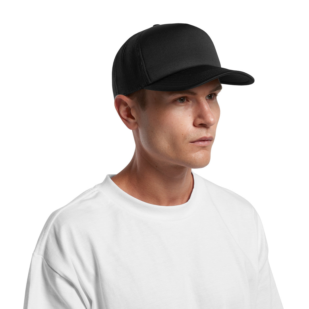 Front View of  Frame Foam Trucker Cap | 1161  grouped