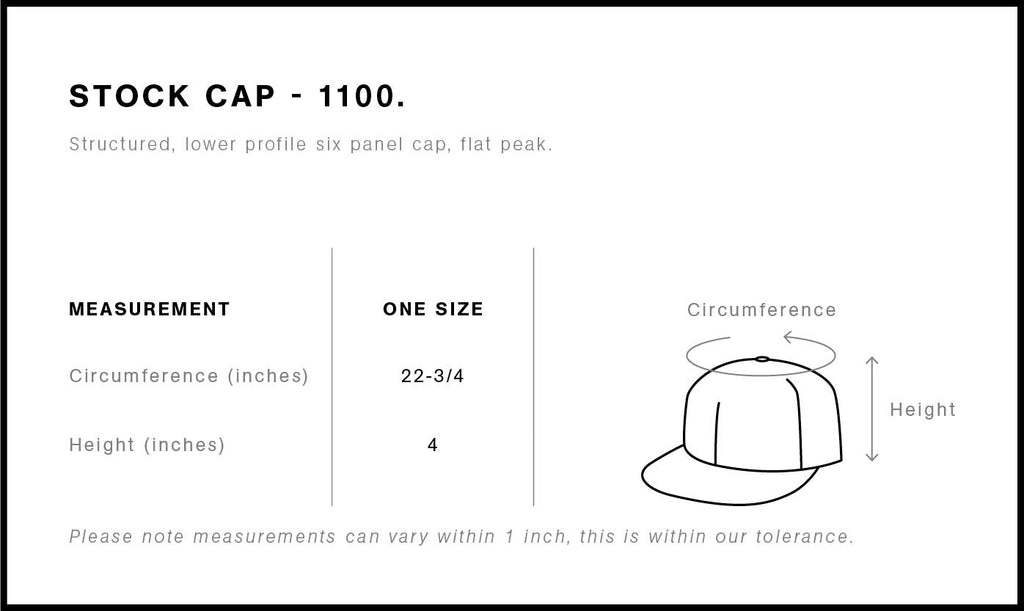 Stock Cap | 1100  grouped