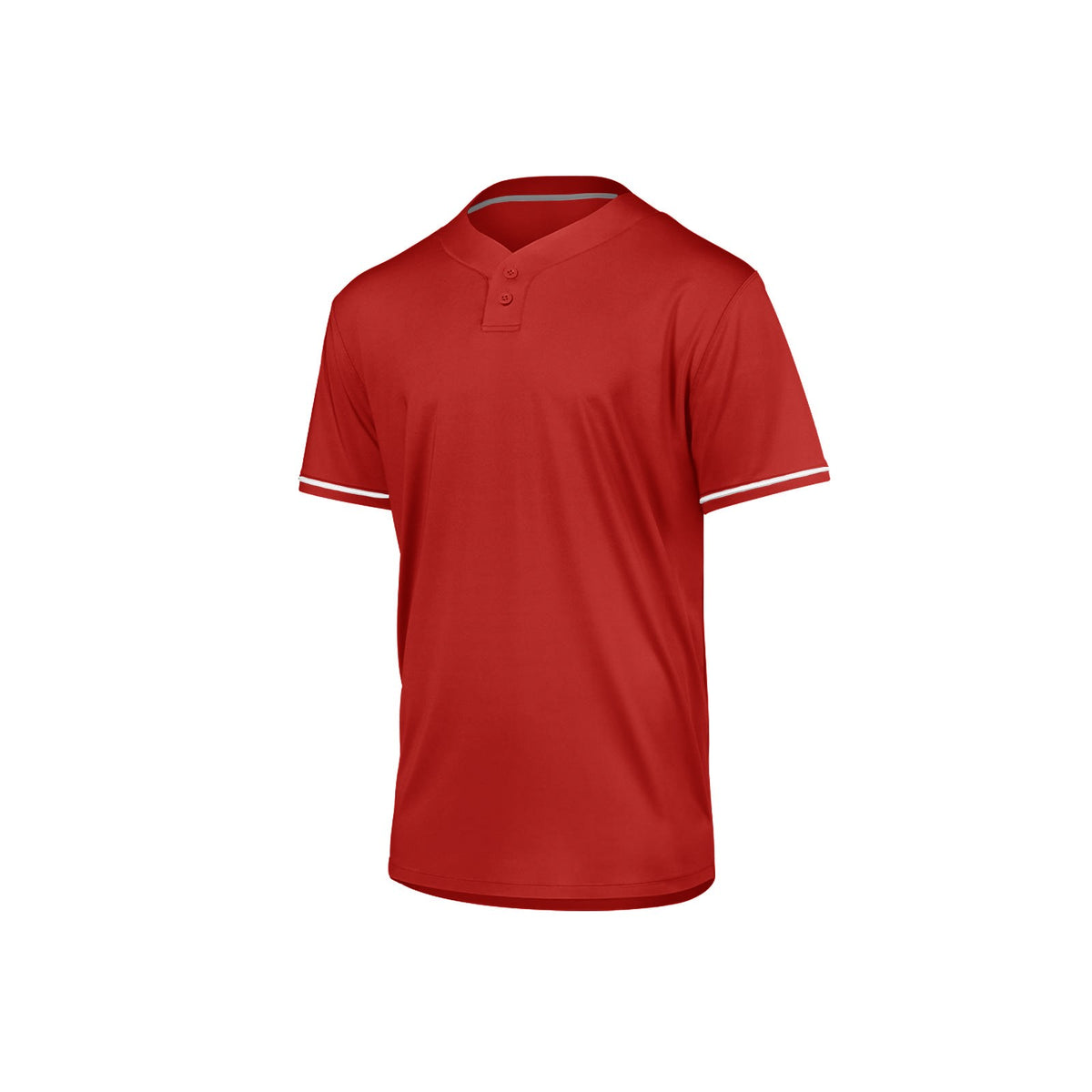 Red/White Stock Select Baseball 2-Button Jersey
