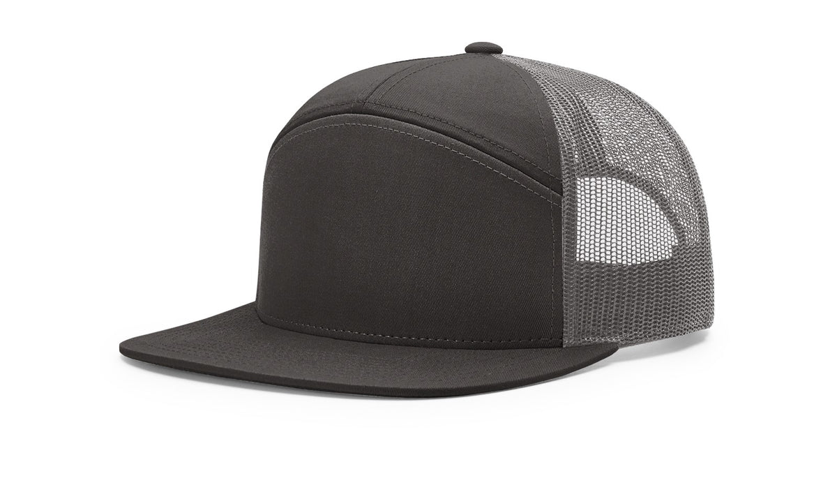 Charcoal 7 Panel Mesh Back